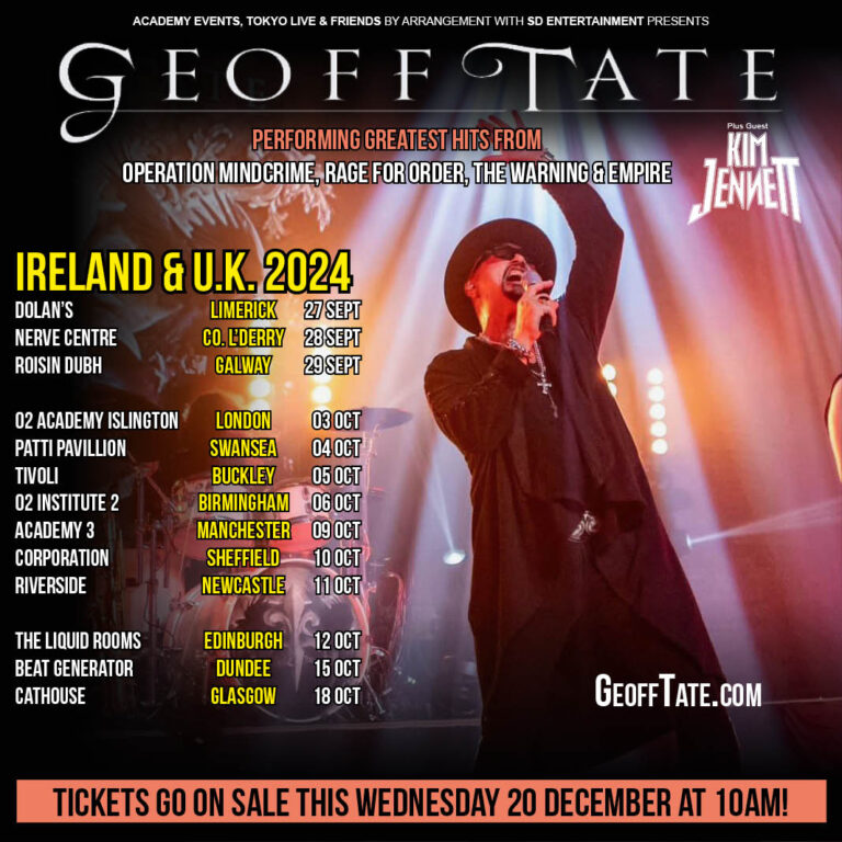 Geoff Tate's Greatest Hits Tour O2 Institute